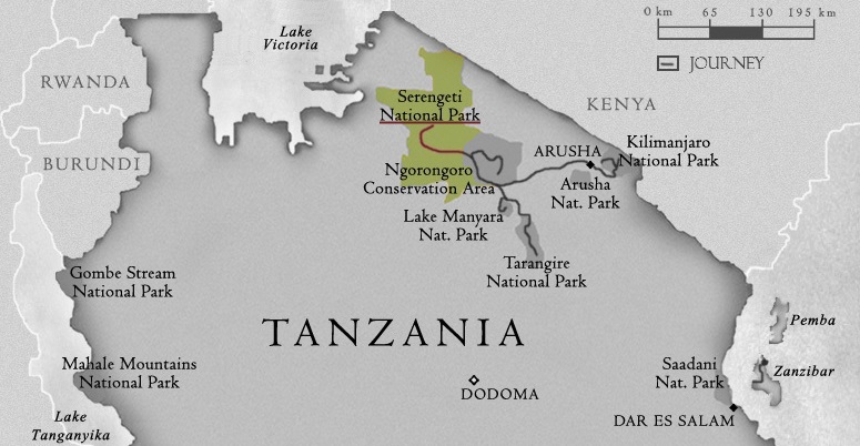 nGORONGORO mAP